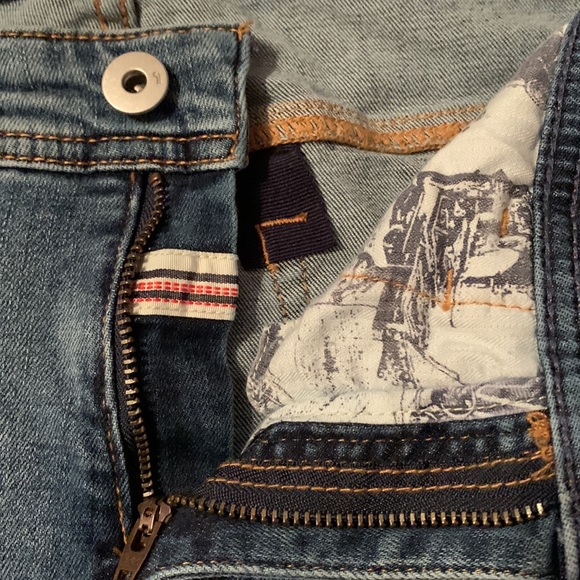 Pilcro and Anthropologie Slim Boyfriend Patchwork Jeans, size 26 - Picture 9 of 16